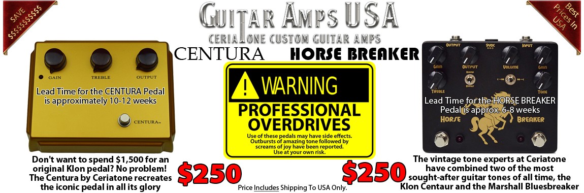 Centura and Horse Breaker Professional Overdrives by Ceriatone